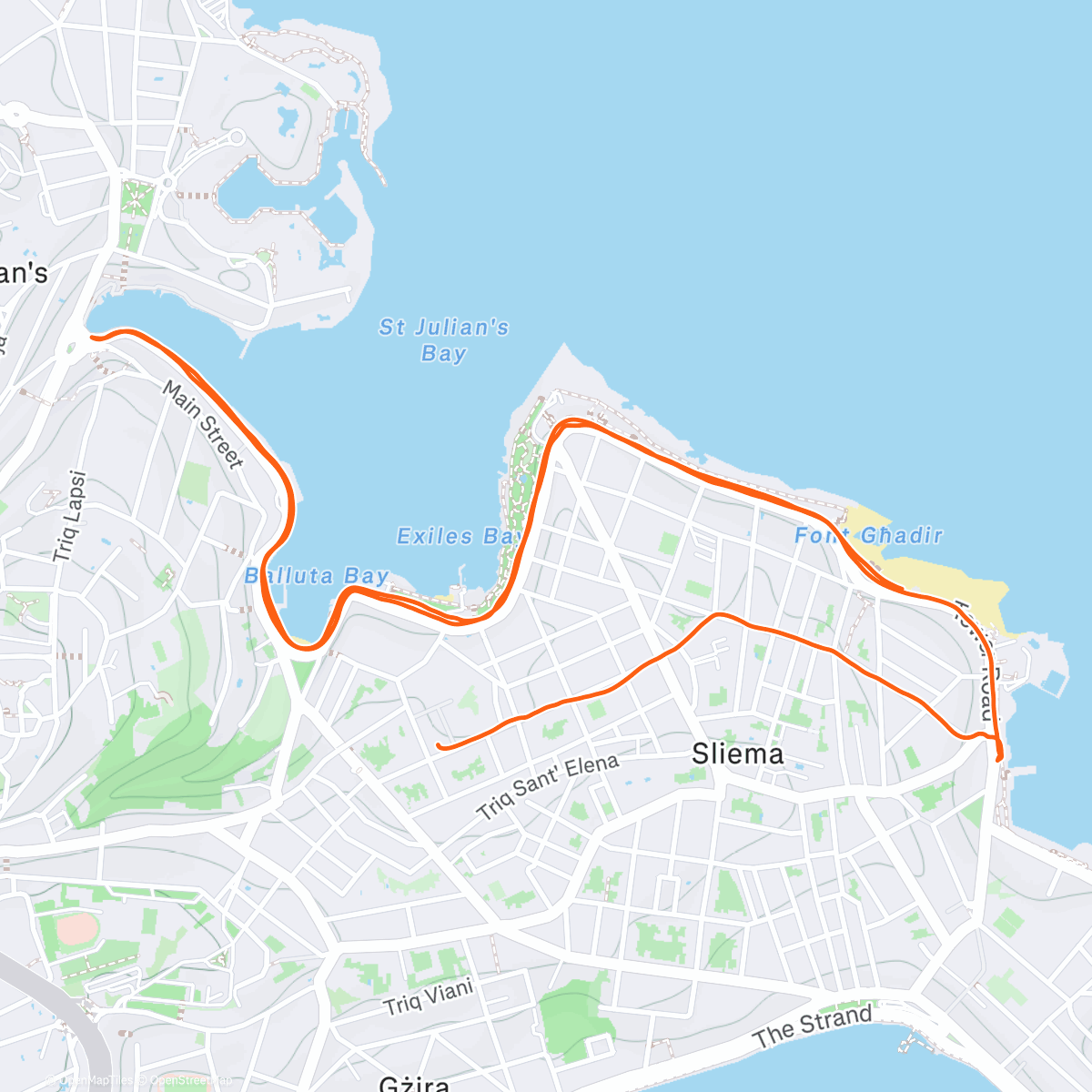 Map of the activity, 5k with MRC