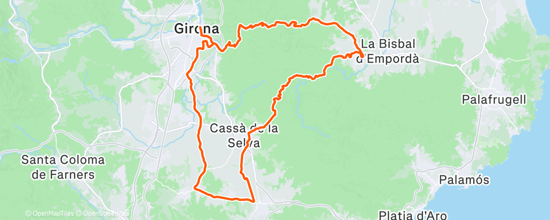 Map of the activity, Last day easy with Jip 😊