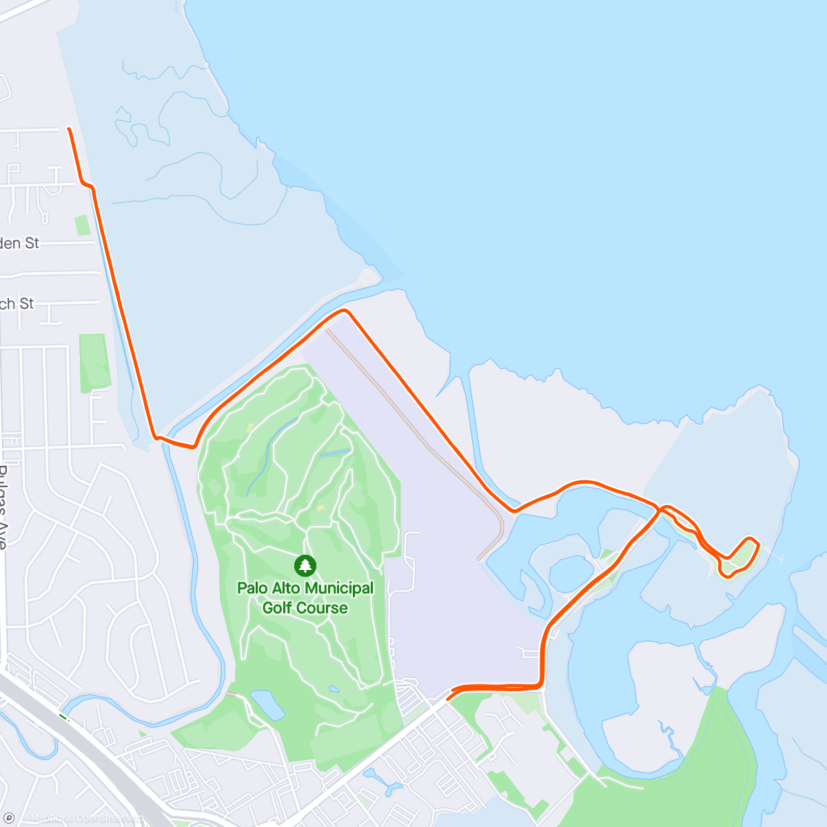Map of the activity, Ride + Fly
