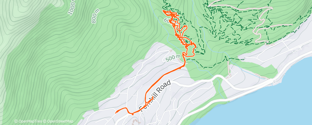 Map of the activity, Afternoon Ride