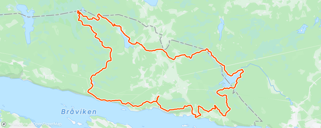Map of the activity, Kolmården Ultra Trail 48(-ish)K