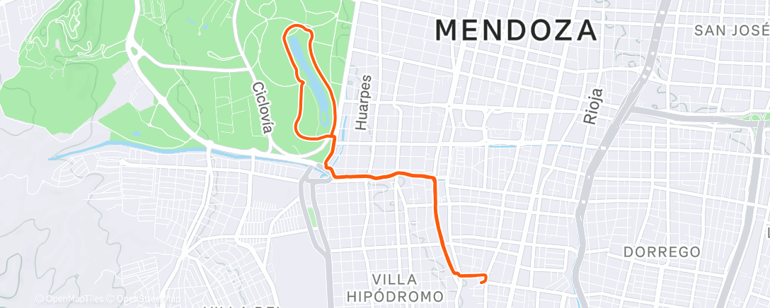 Карта физической активности (Carrera por la mañana)