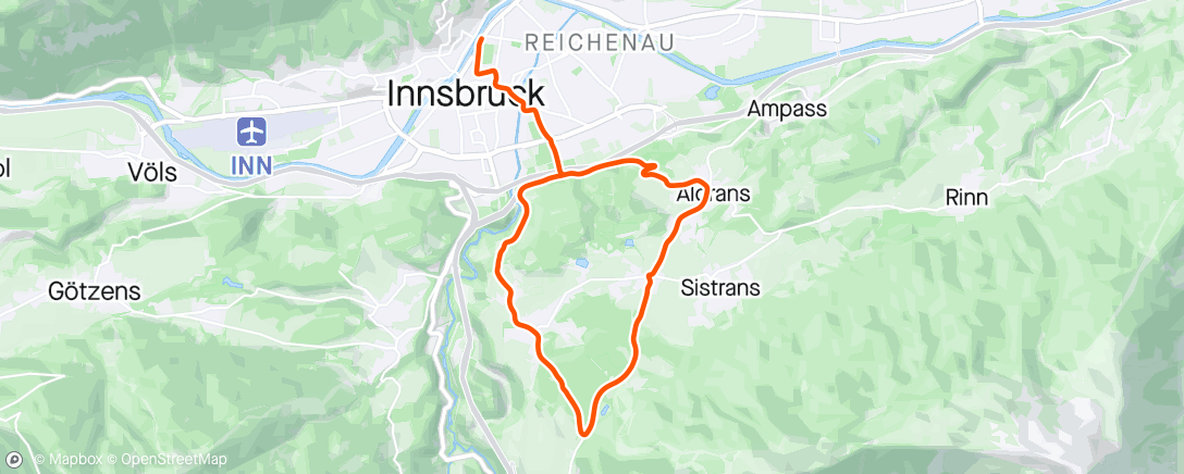 アクティビティ「Zwift - Lutscher in Innsbruck」の地図