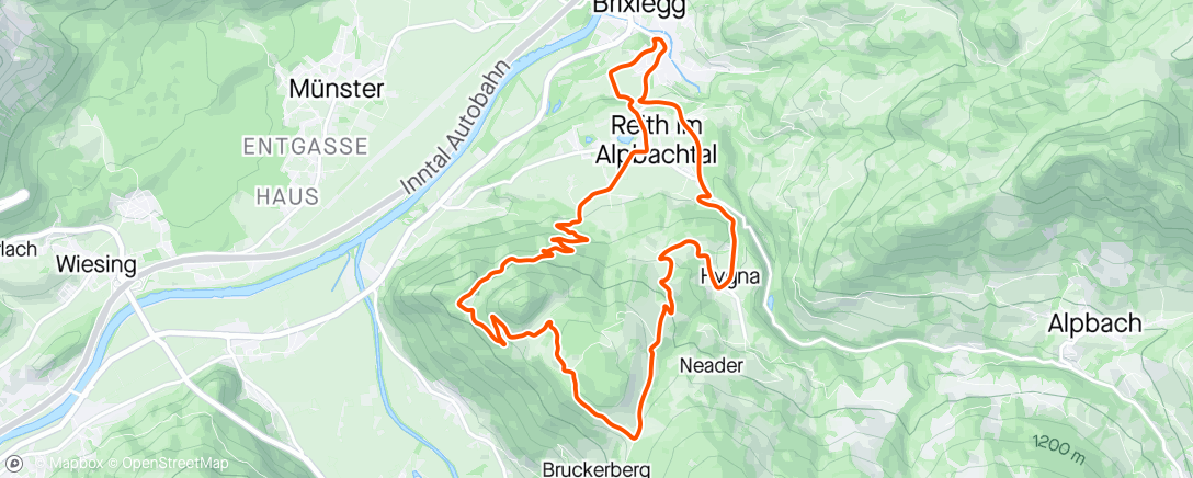 Map of the activity, Reitherkogel