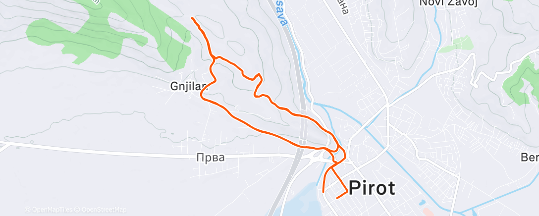 Map of the activity, Lunch Mountain Bike Ride