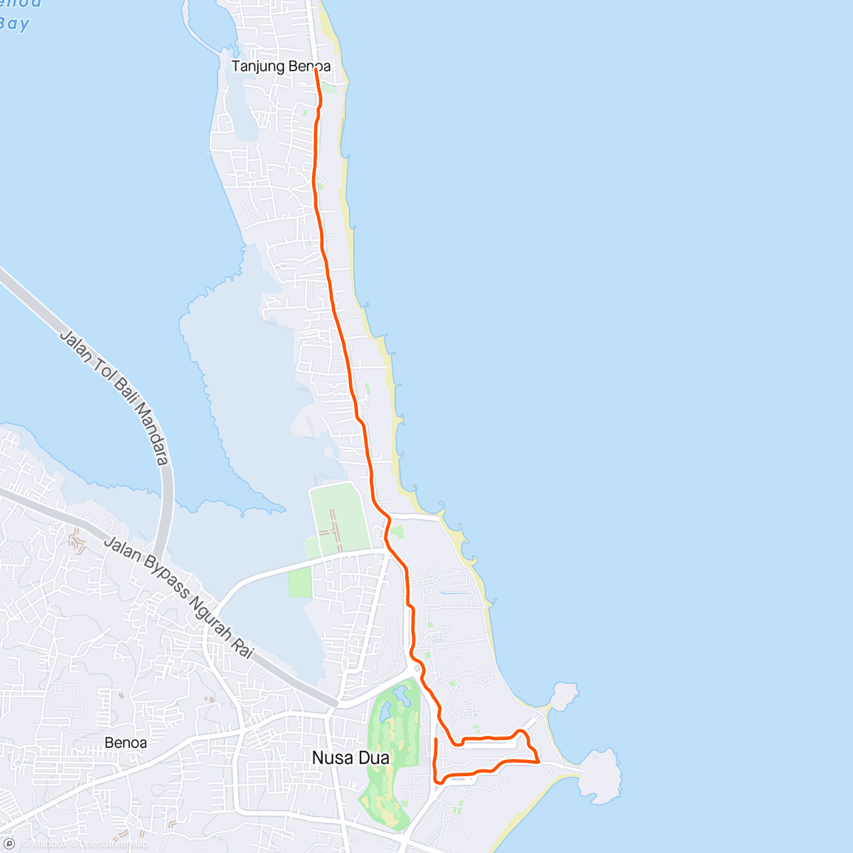 Map of the activity, Nusa Dua, Bali, Indonesia 🇮🇩