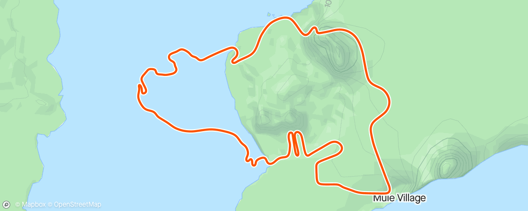 Mapa da atividade, Zwift - Mend in Watopia
