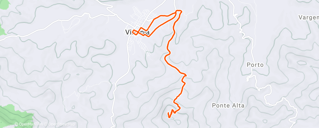 Map of the activity, 15k Pico da Fortaleza 🙏🏼⛰️🏃🏻🚶🏻👍🏼