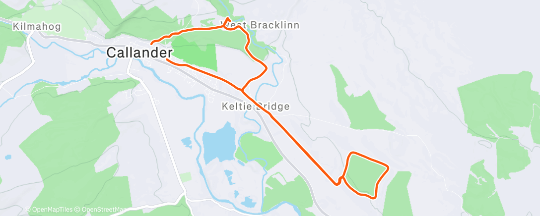 Map of the activity, Morning Run