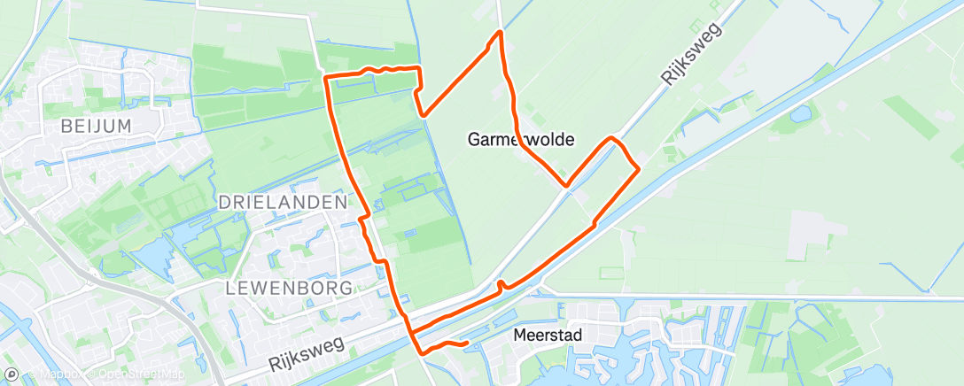Map of the activity, Ochtendloop