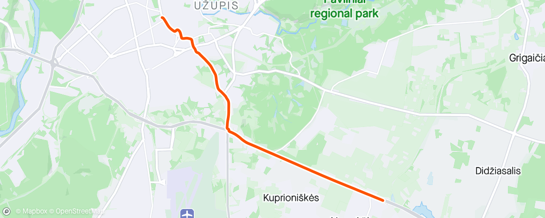 Map of the activity, Afternoon Prakol Ride