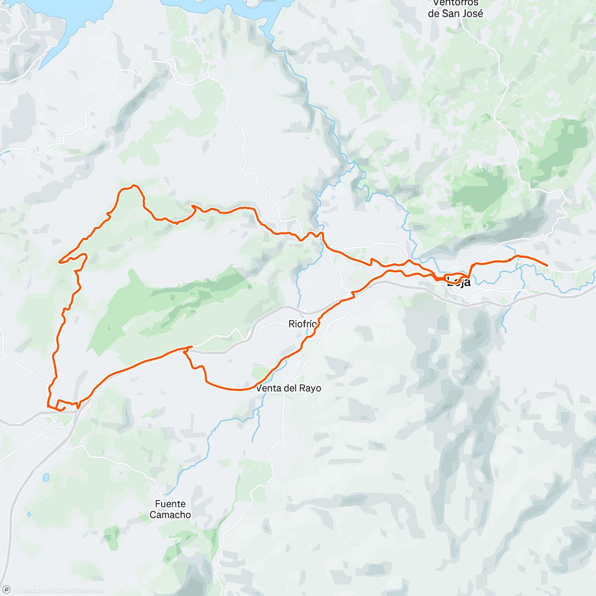 Map of the activity, Bicicleta por la mañana