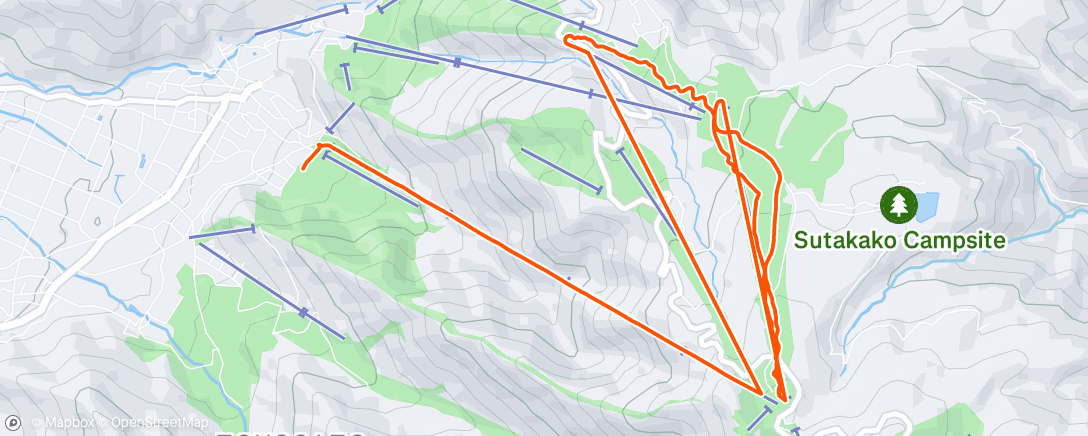 Map of the activity, 午後のアルペンスキー