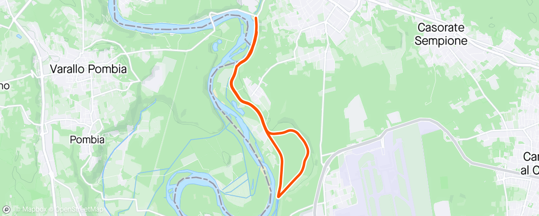 Map of the activity, Easy endurance trailrun