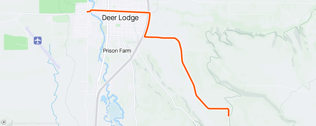 Map of the activity, From the ranch