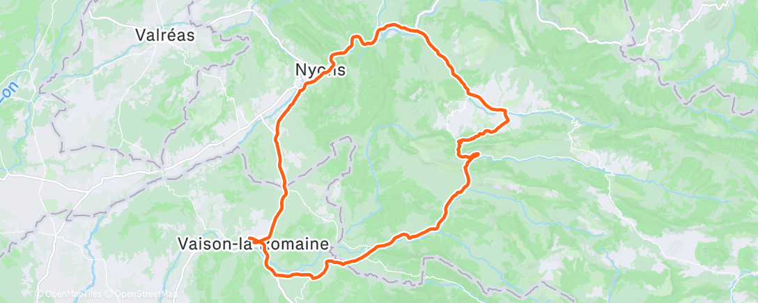 Map of the activity, Sortie vélo dans l'après-midi