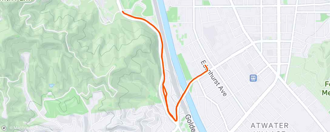 Map of the activity, Morning Run