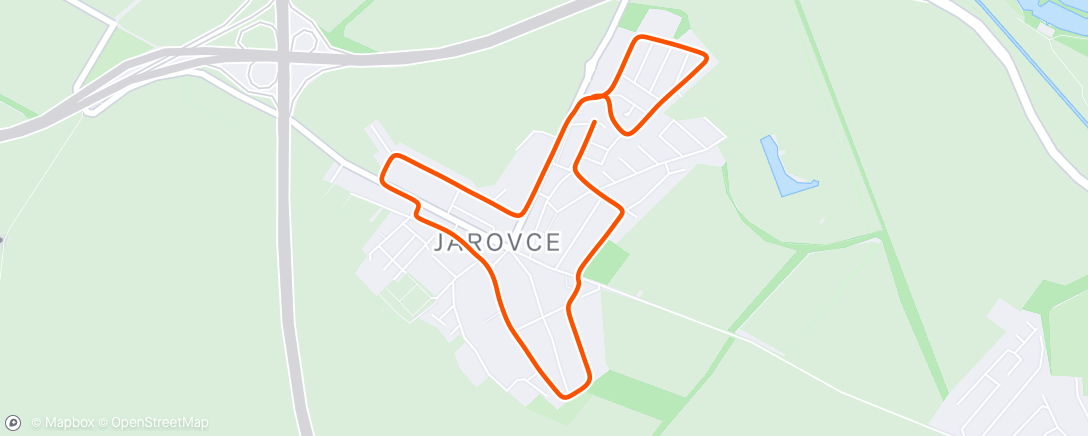 Map of the activity, Morning Run