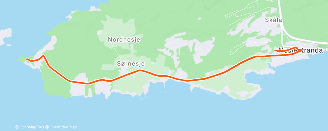 Карта физической активности (Afternoon Run)