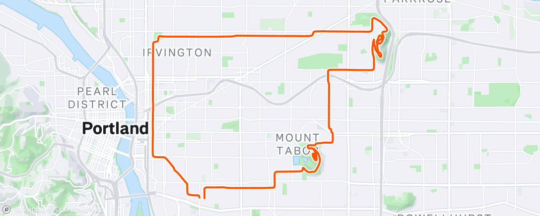 Map of the activity, Tabor Rocky
