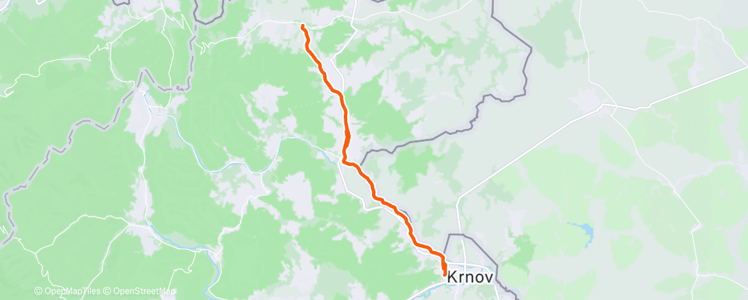 Map of the activity, 2025-12-20Ride