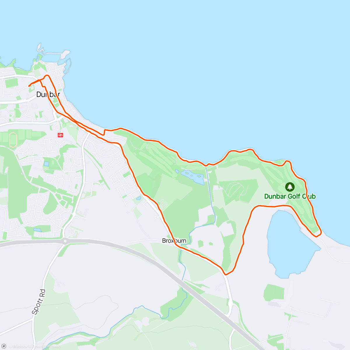 Map of the activity, Toward the lighthouse, windy