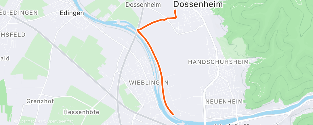 Mapa de la actividad (Lauf am Mittag)