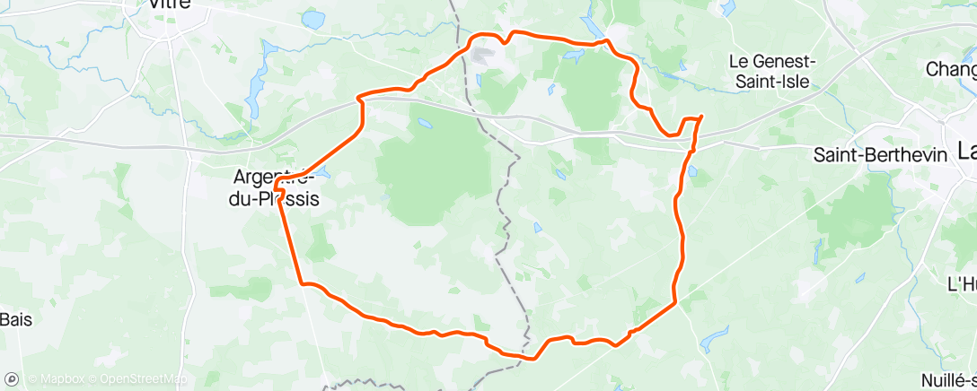 Mapa de la actividad, Vélo du matin
