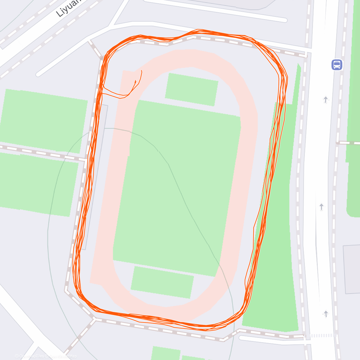 Map of the activity, 午后荡荡腿Run