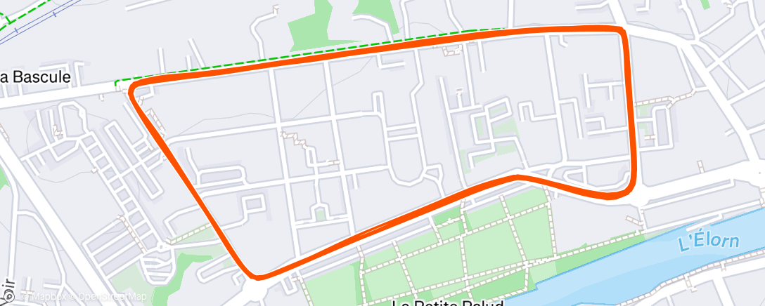 Map of the activity, Course landern