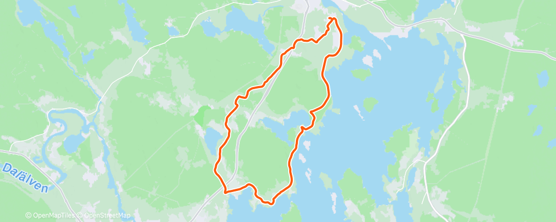 Map of the activity, Första passet i minusgrader 🧊