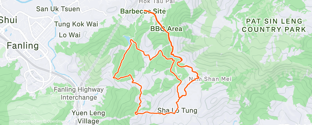 Map of the activity, 元旦東北醉走試路