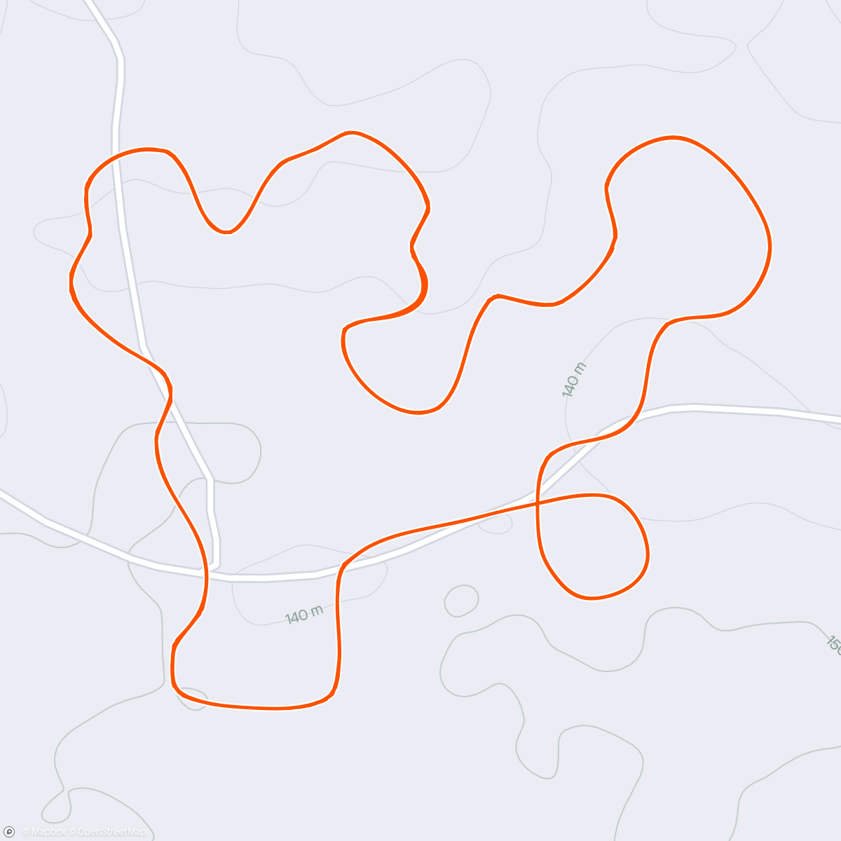 Map of the activity, Zwift - Rodillo= 1hr10' Suave