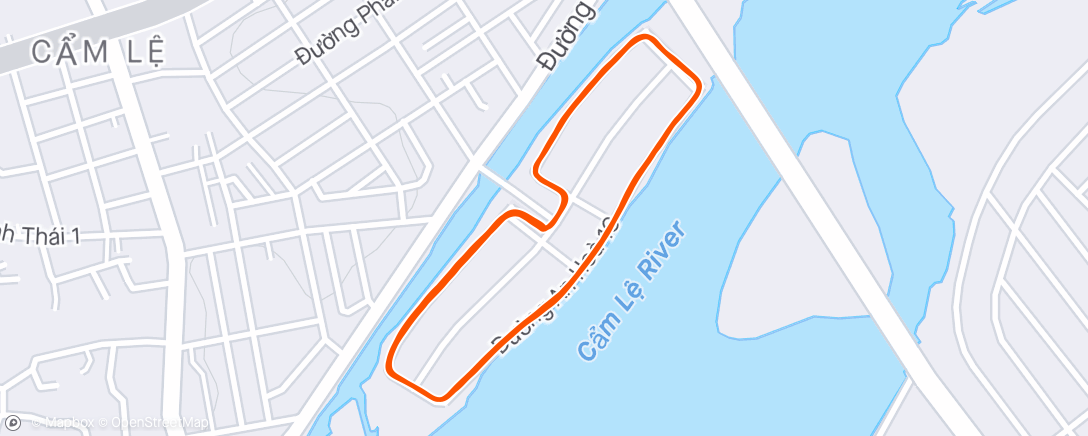 Map of the activity, Afternoon Run