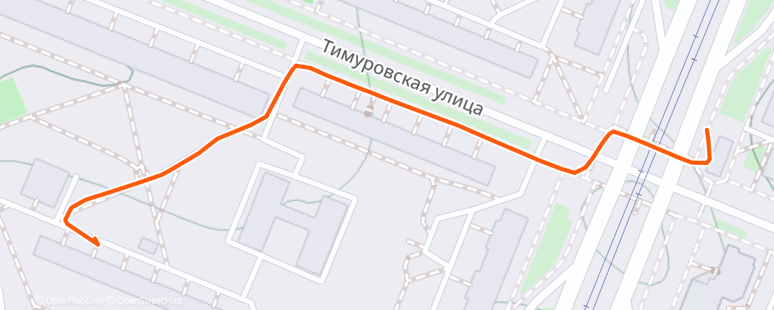Map of the activity, Дневная прогулка