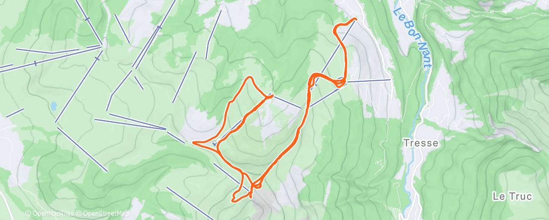 Carte de l'activité 3000 avec SV1 - dur dur ce matin !