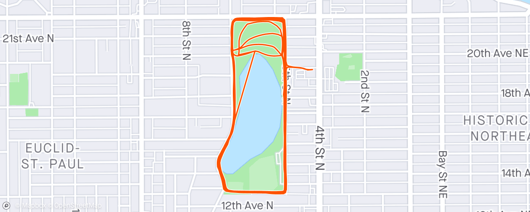 Map of the activity, Birthday run 32k for Will’s 32nd.