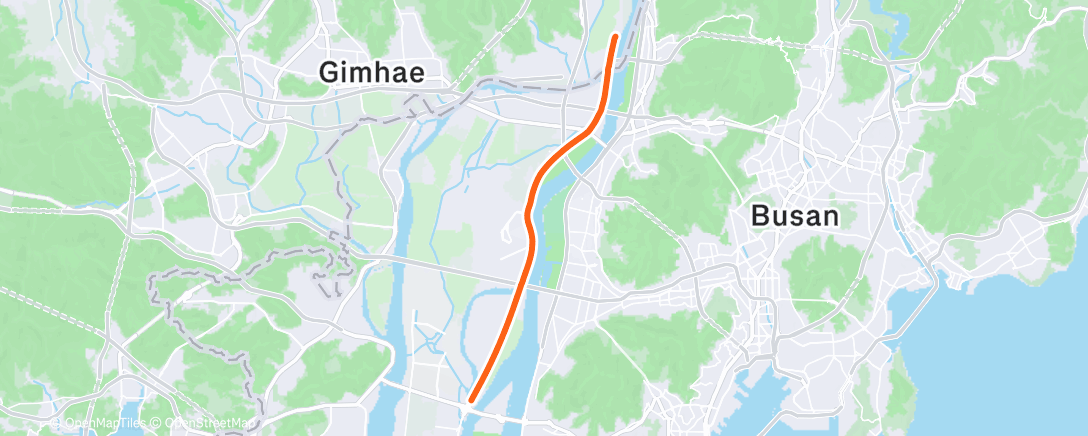 Map of the activity, Morning Run