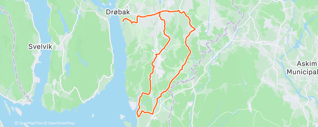 Map of the activity, Morning Ride