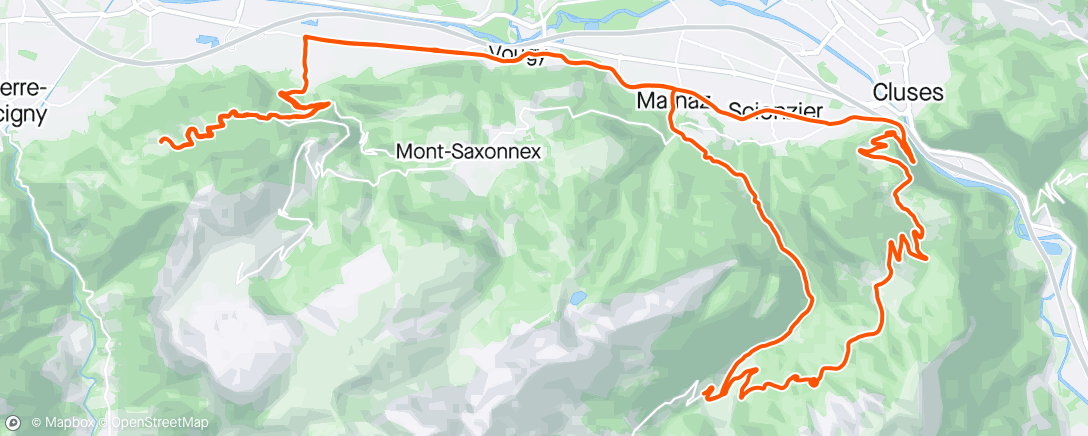 Map of the activity, Alpes #3