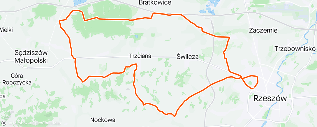 Map of the activity, Afternoon Ride