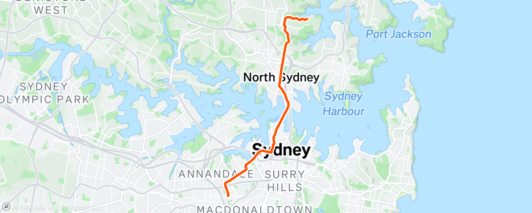 Map of the activity, Morning Ride