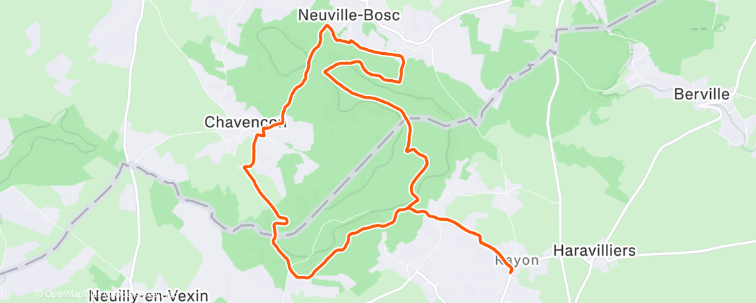 Карта физической активности (Marche Nordique)