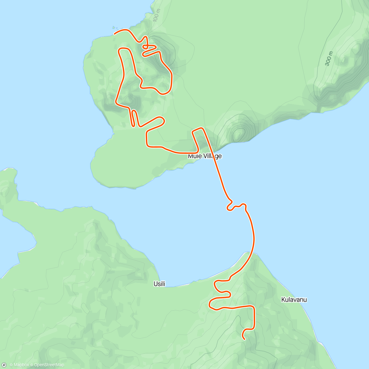 Map of the activity, Zwift - Three Sisters in Watopia