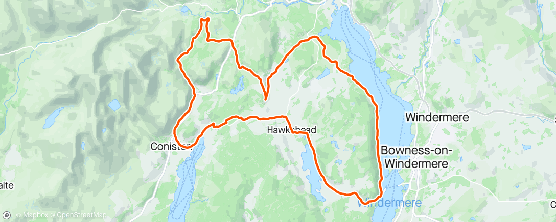 Mapa da atividade, Morning E-Mountain Bike Ride