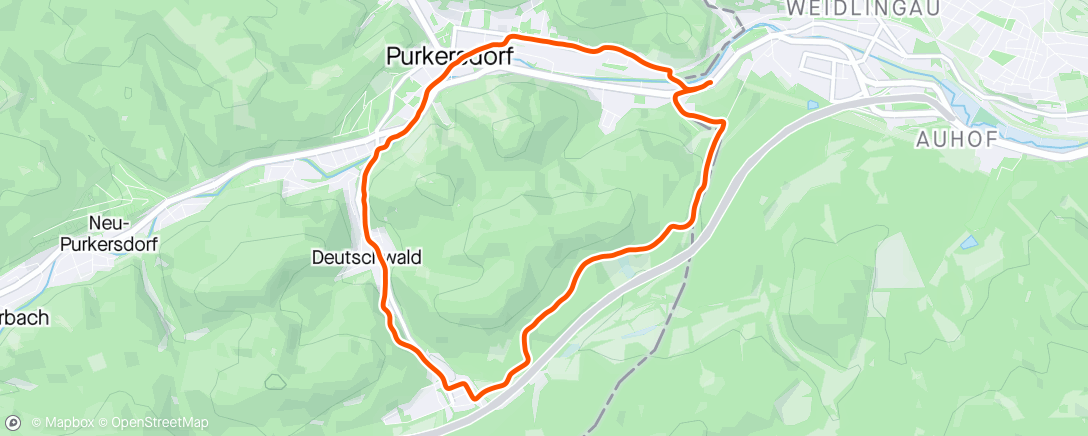 Map of the activity, Naturpark Purkersdorf