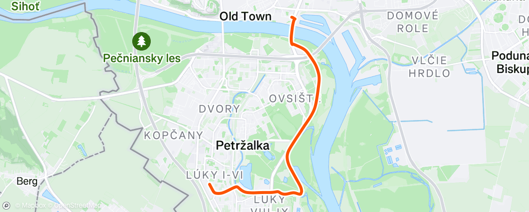 Map of the activity, Morning Ride