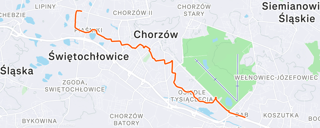 Карта физической активности (Evening Ride II)