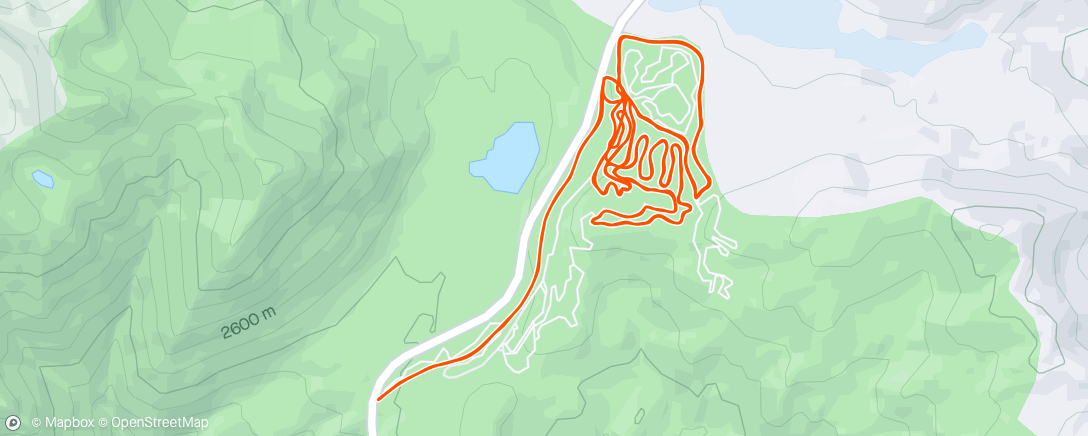 Map of the activity, Icy hot laps
