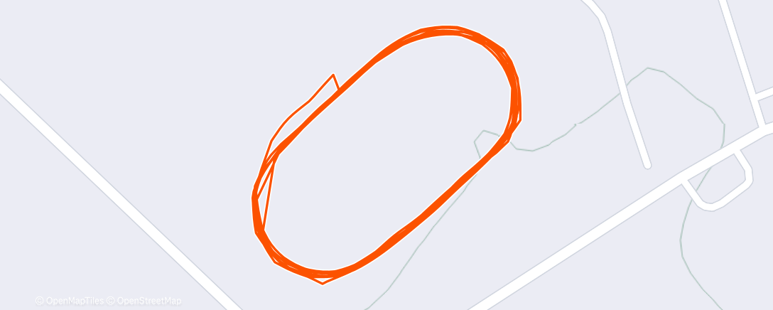 Map of the activity, Speed session